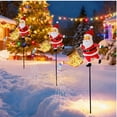 thumbnail image 4 of 2025 Christmas Santa Solar Watering Can Rainbow Lights Outdoor, Waterproof Metal Garden Decor with LED Light - Hanging Solar Kettle Light Patio Lawn Pathway Decoration Gift for Backyard, Lawn, Patio, 4 of 7