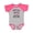 Baseball Heather and Hot Pink, variant on Inktastic My First 4th of July America's 250th Boys or Girls Baby Bodysuit