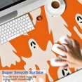 thumbnail image 2 of Long Mouse Pads for Desk,Orange Halloween Ghosts Desk Mats on Top Of Desks, Desk Mouse Pad Extra Large with 3mm Non-Slip Base and Stitched Edge for Gaming,Office,Work,Home 47.3x23.6in, 2 of 5