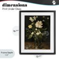 thumbnail image 4 of Stupell Industries Transitional Chrysanthemum & Flowers in Vase Black Framed Print Under Glass, 13 x 16, by Vintage Hustle, 4 of 8