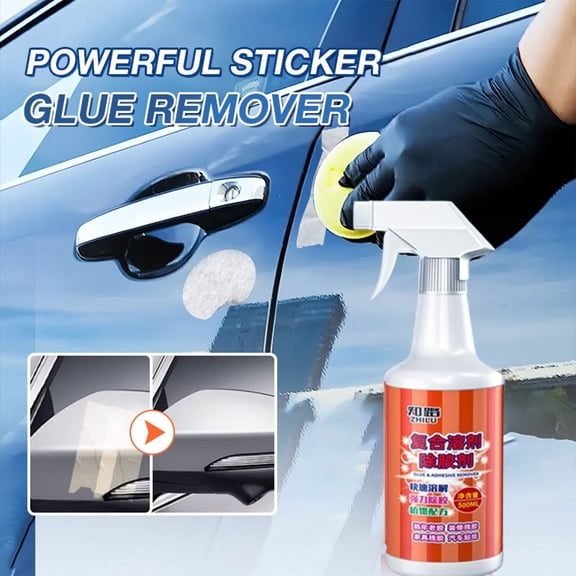 Honmine Sticker Glue Remover, 500ml Adhesive Remover for Cars, Powerful Cleaner for Removing Labels Decals and Tape from Glass Paint