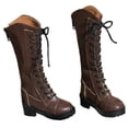 thumbnail image 3 of TISHITA Chaussures Figurines 1/3 Mode Décontractée Bottes pour Poupées 60cm Corps Café, 3 of 8