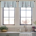 thumbnail image 3 of LALILO Kitchen Curtain Valance Birch Trees With Snow And Rod Pocket Window Curtain 52"x 18" Set of 2, 3 of 5