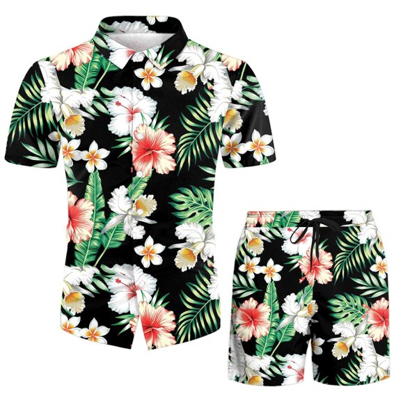 Vedolay Matching Short Sets For Men 2023 Casual Sport Set for Mens Two Piece Suit Casual Suit Sweatsuit Sportswear,Black XXL