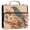 Bluebird on Elegant Branch, variant on Water-Resistant 3-Ring Binder Organizer with Multiple Pockets Zipper Binder Bag for Office Purple Sky and Black Cat