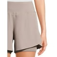 Avia Women's Plus Fit Active Performance Athleisure Shorts (Grey Flannel, 4X) at Women's Clothing store