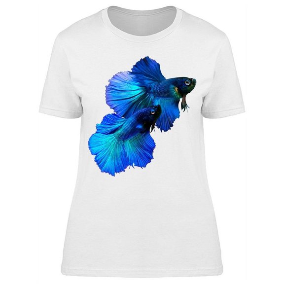 Two Gorgeous Siam Betta Fish T-Shirt Women -Image by Shutterstock, Female x-Large