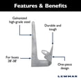 thumbnail image 4 of Lewmar Claw Anchor - Galvanized - 22lb, 4 of 8