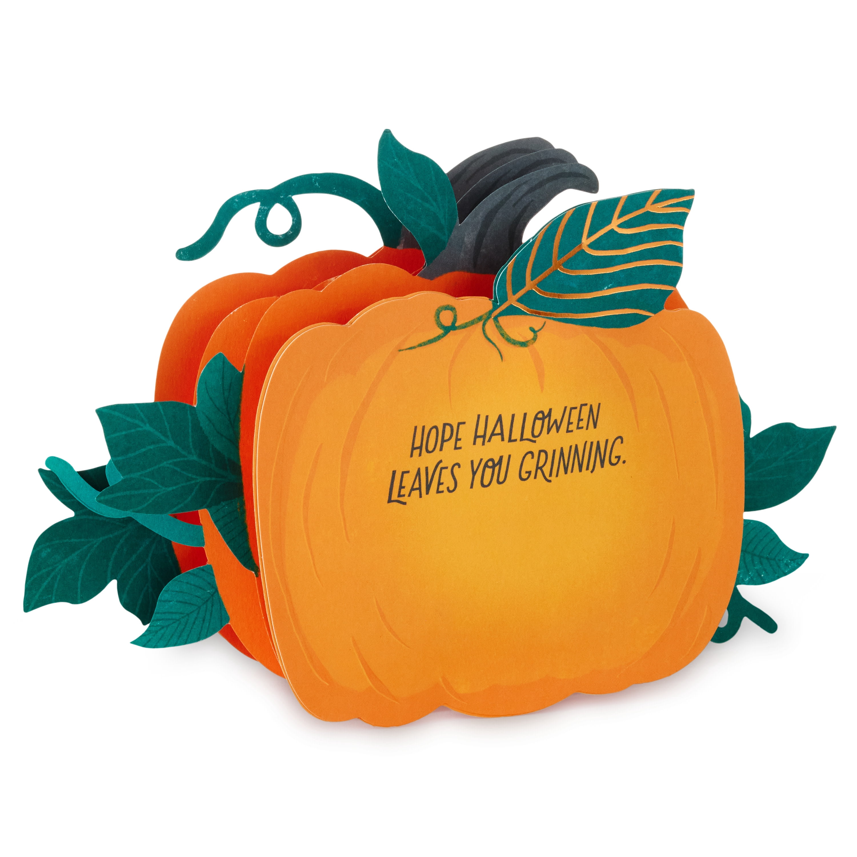 Hallmark Paper Wonder Musical Halloween Card (Jack-o'-Lantern), 1 Count
