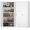 White, variant on SENYUM Upgrade Garage Storage Cabinet with Lock, Deep Metal Storage Cabinets with Doors and 4 Adjustable Shelves, Steel Locking Cabinet, Tool Cabinet for Laundry Room, Garage, Home Office