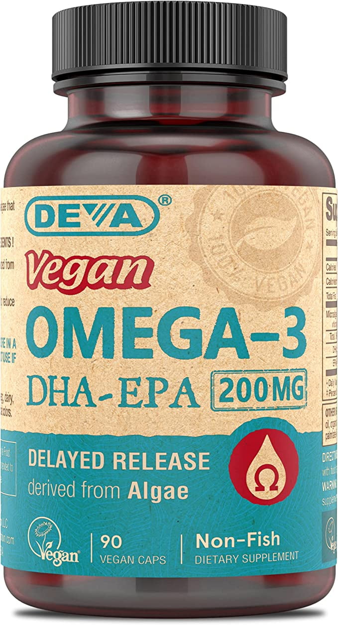 Deva Nutrition Vegan Omega 3 DHAEPA Vagan Capsules, 90 Ea, 6 Pack
