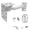 L-Bracket + Vertical Pole Bracket, variant on L-Bracket + Wall Mount Bracket for Security Cameras