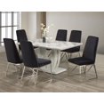 thumbnail image 1 of 7-Piece Dining Set, White/Black, 1 of 2