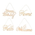 thumbnail image 3 of CRAFTHROU 4 Pcs Crafting Wood Letters Hanging Decor for Home Decor Ideas, 3 of 6