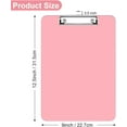 thumbnail image 2 of Minzimin 8.5 x 11 Clipboards Set of 1/2, Low Profile Metal Clip, Translucent Board, 12.5 x 9 in Letter Size, Office Supply, Back to School, 2 of 7