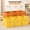 3 Yellow & 3 Orange, variant on 13 Inch Cube Storage Organizer, Purple Gradient, 6-Pack, Durable and Stackable Storage Solution