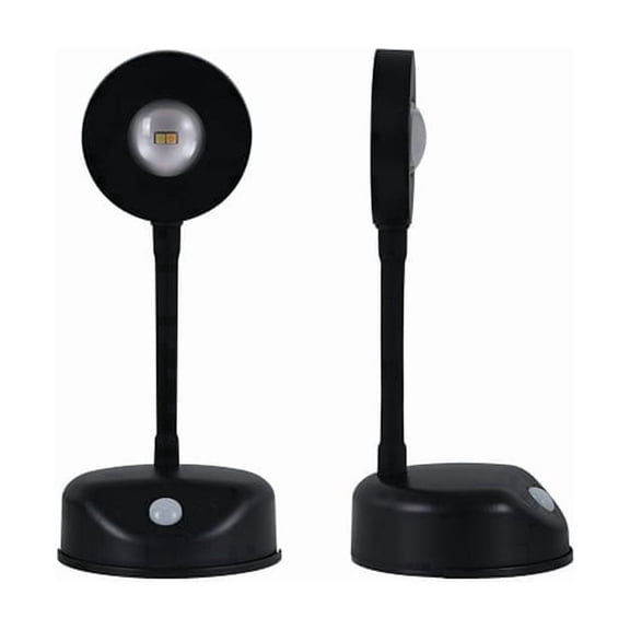 Battery-Powered Wall Sconce – 2-Pack LED Motion Sensor Picture Lights, No Wiring Needed, for Art, Mirrors, Closets & Stairs, Black