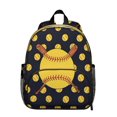 thumbnail image 1 of Students Backpack with Volleyball, Softball, Football Sports Prints - Durable, Adjustable, Lightweight for Training and Competition, 1 of 6