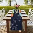 thumbnail image 4 of Table Runners 108 Inches Long Dress Scarves, Navy Blue Farmhouse Coffee/Dining/Kitchen Table Runner for Living Room, Spring Flora 13x108 Inch, 4 of 9