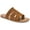 Brown MC, variant on Womens Oliaa Faux Suede Toe-Post Slide Sandals