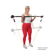 PRCTZ Resistance Band Set with Resistance Tubes, Handles, Ankle Straps, Door Anchor, and Carry Mesh Bag