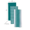 thumbnail image 3 of Maison Concepts 3 Pack Kitchen Towel Set Teal Plaid (Teal) 18" X 28" X 1", 3 of 3