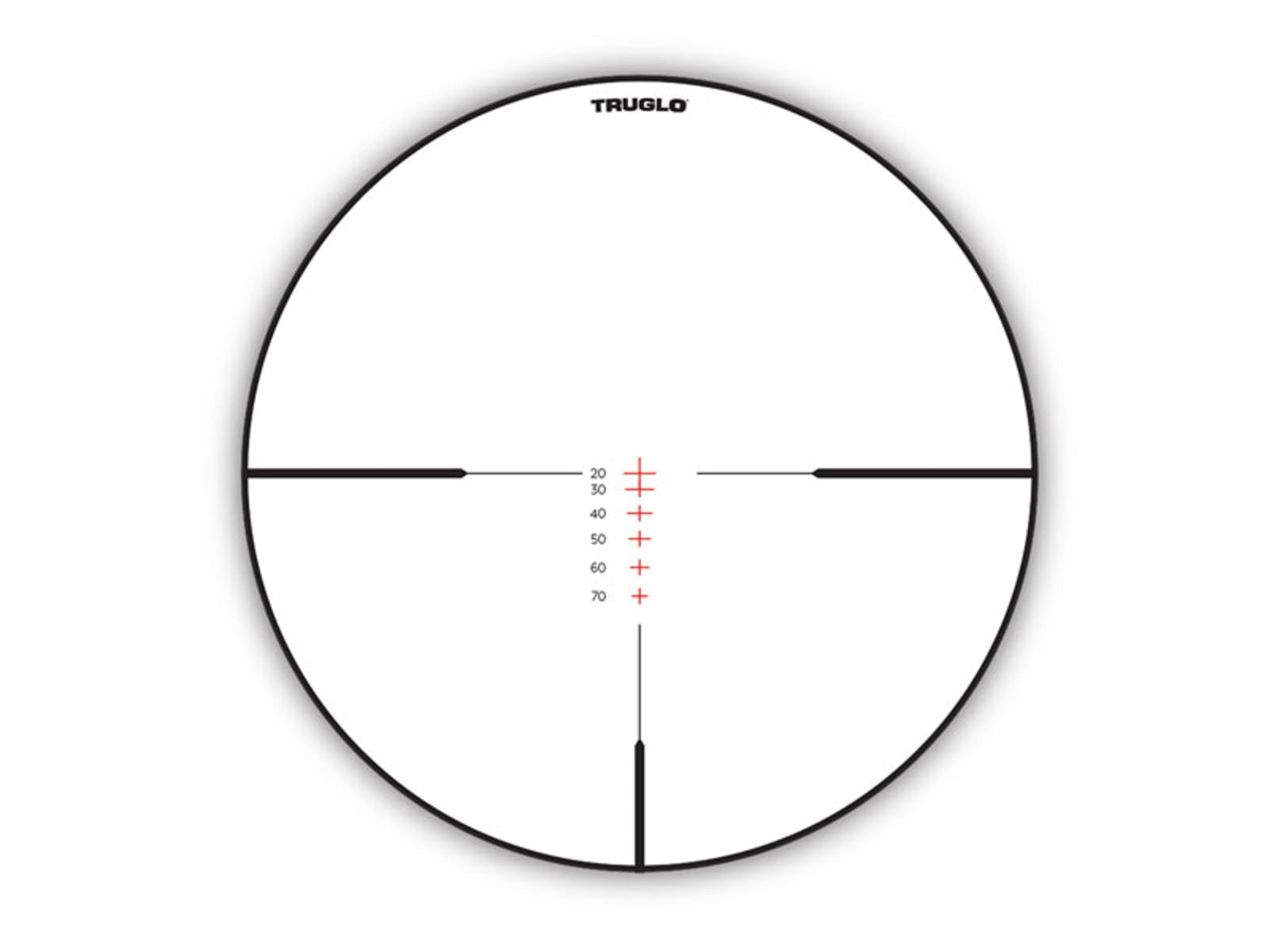 Truglo Optic Speed Velocity Calibrated BDC Crossbow Scope, 1-4x24mm, Black