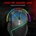 thumbnail image 3 of Souris d'Ordinateur Filaire, Branchez et Jouez à la Souris de Jeu USB, 4 Niveaux de DPI Réglable pour Ordinateur Portable PC, 3 of 8