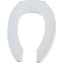 BEMIS 1955CTFR-000 Toilet Seat, Without Cover, Plastic, Elongated, White