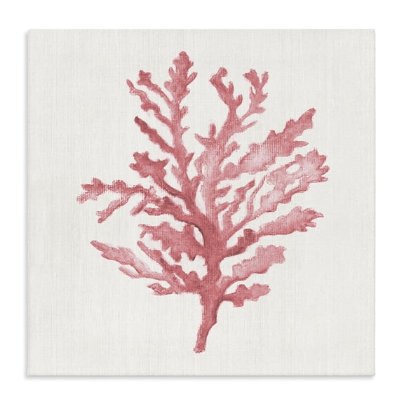 Stupell Industries Contemporary Rosy Pink Coral Branch Canvas Art, 17 x 17, by Janet Tava