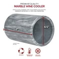 thumbnail image 2 of Modern Innovations Wine Chiller, Grey Marble Wine Bottle Cooler, 2 of 7