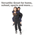 thumbnail image 7 of EVERYDAY KIDS Girls Fleece Black Crewneck Sweatshirt, 7 of 7