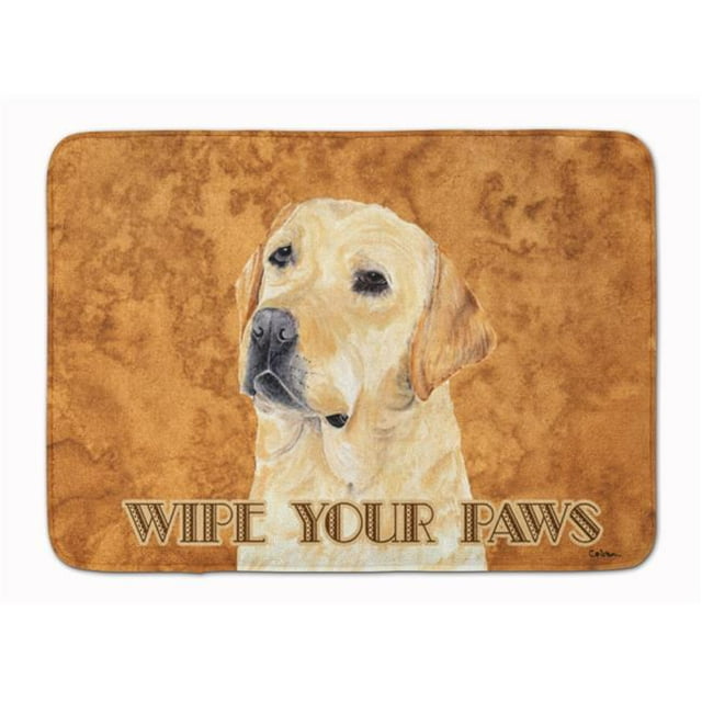 Carolines Treasures SC9133RUG Labrador Essuyez Vos Pattes Tapis de Mousse à Mémoire Lavable en Machine