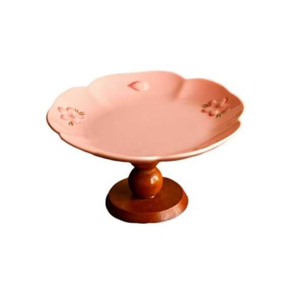 Fruit bowl with base, cake plate dessert cake serving bowl cake decoration dessert stand trifle bowl tray small items, dessert display for wedding birthday party table decoration