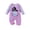 Purple, variant on Gunia Baby Boys Girls Halloween Outfit Unisex Cute Long Sleeve Jumpsuit Romper Outfits Purple 6-12 Months