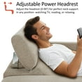 thumbnail image 5 of MCombo 62.2'' Wall Hugger Power Loveseat Recliner Sofa for Living Room, Office, Fabric, Beige, 5 of 9