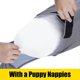 thumbnail image 2 of UBIUO Dog Diaper with a Puppy Nappies During Menstrual After Surgery Dog Surgery Recovery Suit E Collar Cone Alternative for Female Male Dogs, 2 of 4