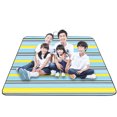thumbnail image 4 of Soidarity Colchoneta de Picnic impermeable plegable para exteriores a cuadros rojos y blancos, almohadilla gruesa de moda, transpirable, suave, portátil, carpas Rayas azules amarillas 150 * 300cm Soidarity OD001135-16, 4 of 6