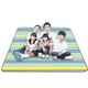 thumbnail image 3 of Greeniant Colchoneta de Picnic impermeable plegable para exteriores a cuadros rojos y blancos, almohadilla gruesa de moda, transpirable, suave, portátil, carpas Rayas azules amarillas 150*100cm Greeniant OD001135-13, 3 of 6
