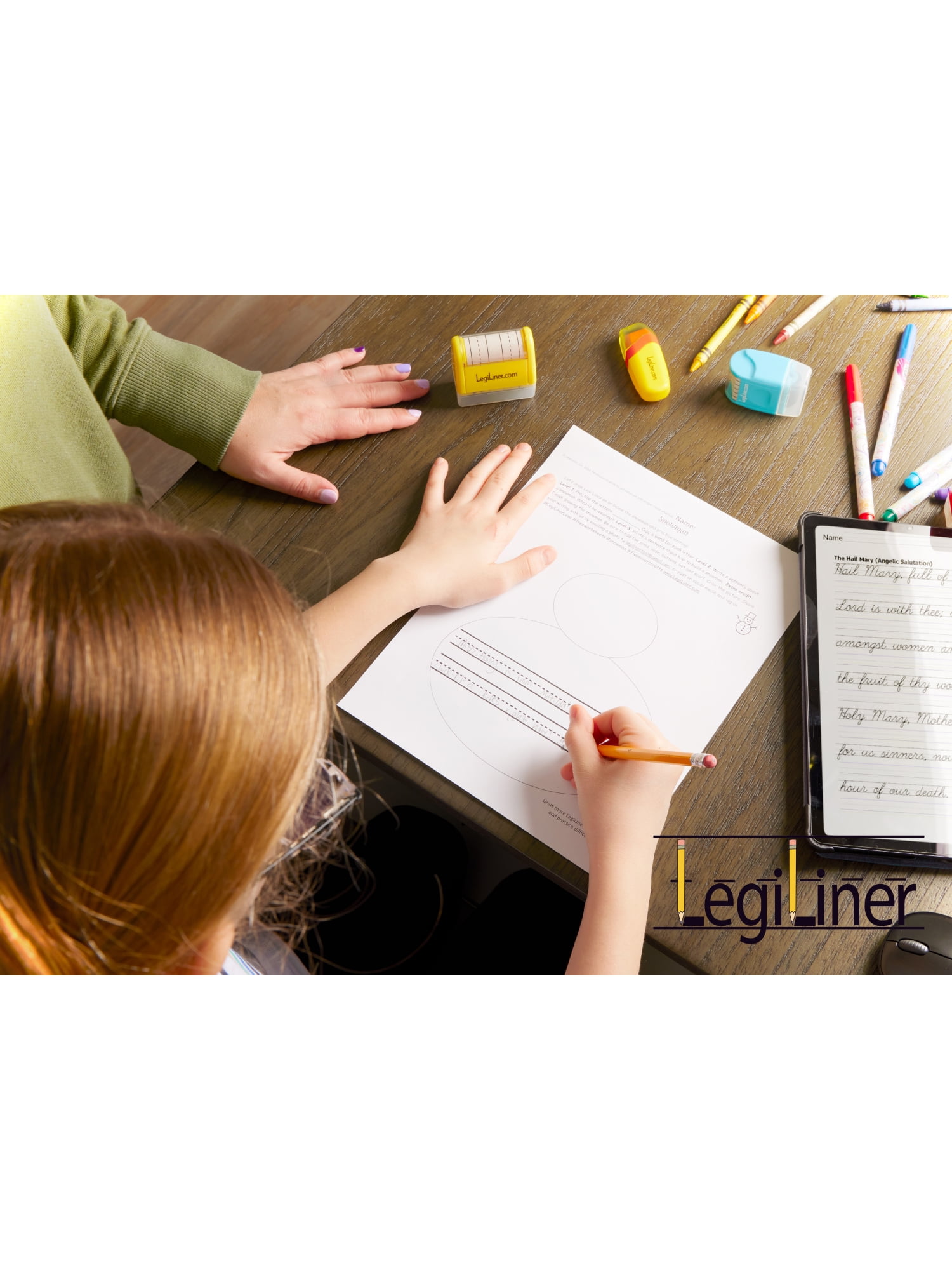 LegiLiner Self-Inking Teacher Stamp-1 inch Dashed Spaces