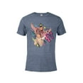thumbnail image 1 of Disney Sneakerella El and Kira King Jump - Short Sleeve Blended T-Shirt for Adults - Customized-Denim Snow Heather, 1 of 4