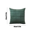 thumbnail image 3 of Fundas de Almohada de Navidad Cojín Trasero de Línea de Funda de Almohada a Rayas Cepilladas,Fibra de Poliéster 45x45cm para Sofá Dormitorio,Fundas de Almohada con Cremallera, 3 of 6