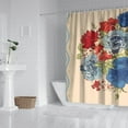thumbnail image 2 of Pioneer Colorful Floral Shower Curtain for Bathroom Home Decor Bathtubs Waterproof Fabric Curtain with 12 Hooks 84x72in, 2 of 6