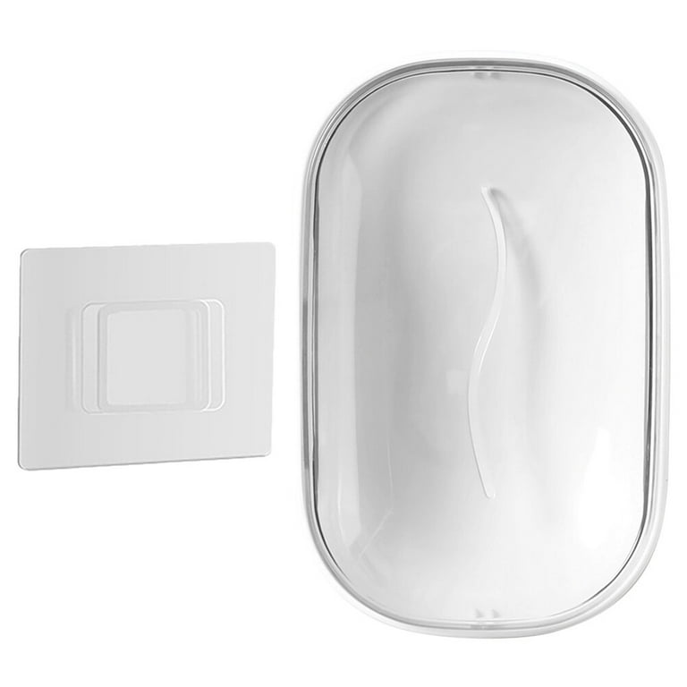 Bobasndm Shower Soap Holder,Self Adhesive Bar Soap Holder for Shower Wall,  Bathroom, Kitchen Wall Mounted Soap Dish Black Soap Tray for Bar Soap