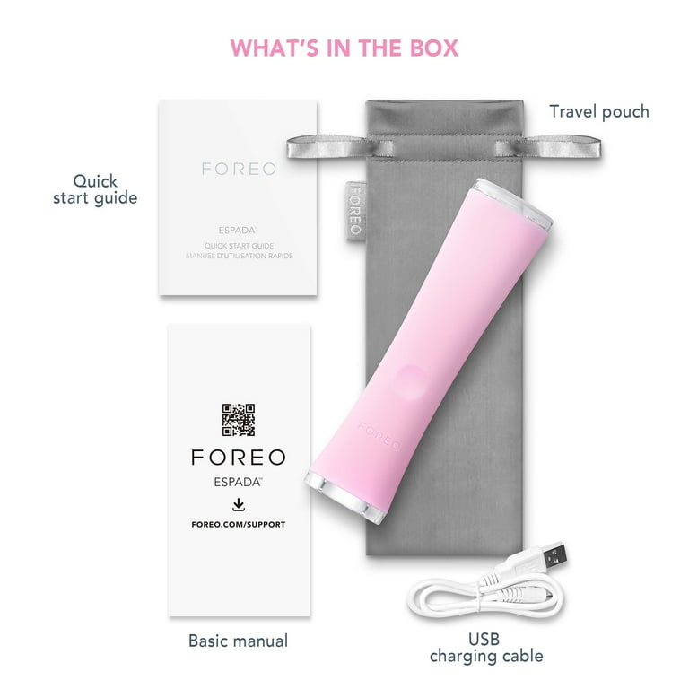 Foreo ESPADA Acne Clearing Blue LED Light Pen, Pink - Walmart.com