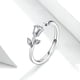 thumbnail image 2 of Anillo De Flor De Rosa Anillo Abierto De Plata De Ley 925 Anillo De Dedo Ajustable Para Mujeres Niñas Regalo Del Día De San Valentín matsuzay AP005474-00, 2 of 6