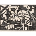 thumbnail image 2 of Jacoba van Heemskerck 24x19 Black Ornate Framed Double Matted Museum Art Print Titled: Still Life (1916), 2 of 5