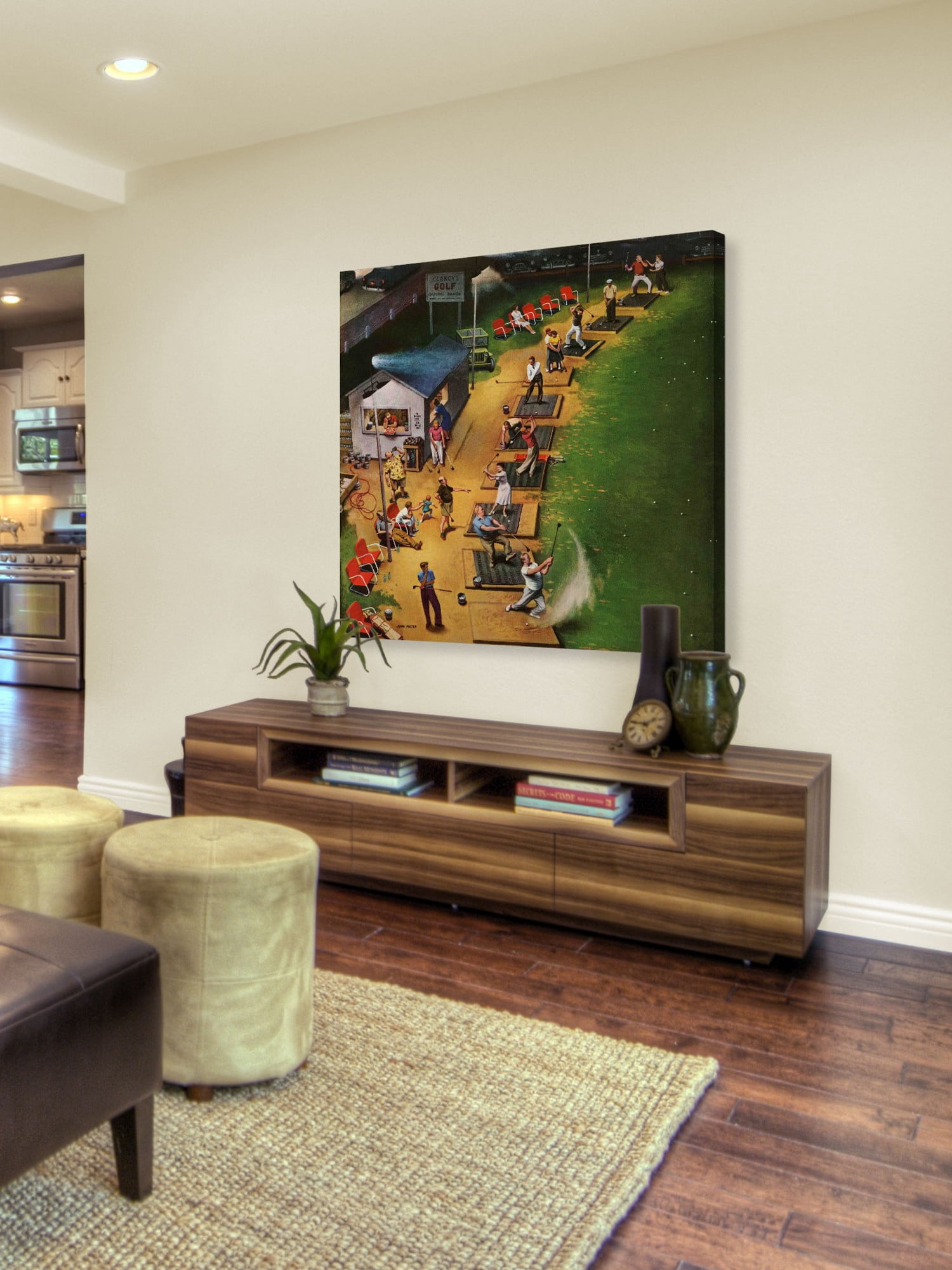 Marmont Hill Golf Driving Range by John Falter Painting Print on Canvas