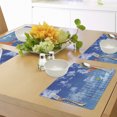 thumbnail image 4 of Ambesonne Science Place Mats Set of 4, Clouds and Chemistry, Standard Size, White and Blue, 4 of 6