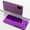 New Purple, variant on Dteck For Samsung Galaxy A51 4G,Slim Flip Smart Shockproof Clear View Mirror Stand Case Hybrid Hard PC Protective Phone Cover ,Purple